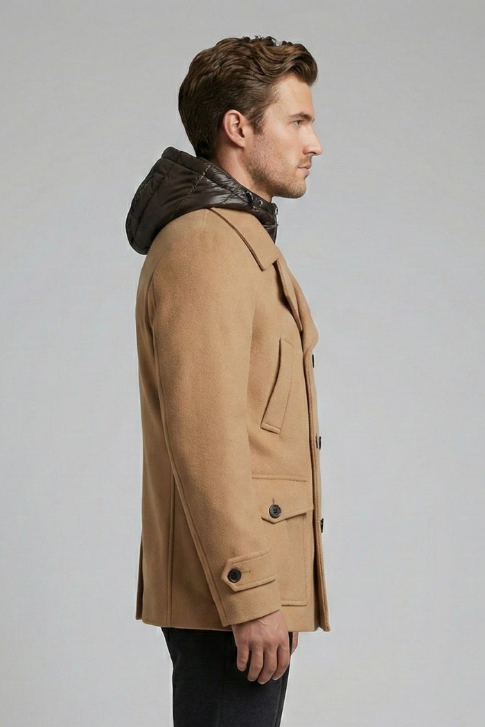 Markup cappotto peacoat in panno con pettorina imbottita mk9940621 [53a387fb]