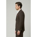 Triple A giacca in punto milano in misto viscosa con tasche a toppa g525-2531 [cfd8a8ab]