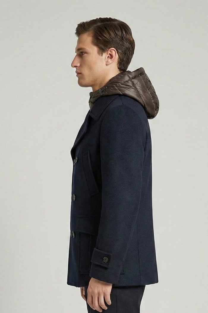 Markup cappotto peacoat in panno con pettorina imbottita mk9940621 [6401de00]
