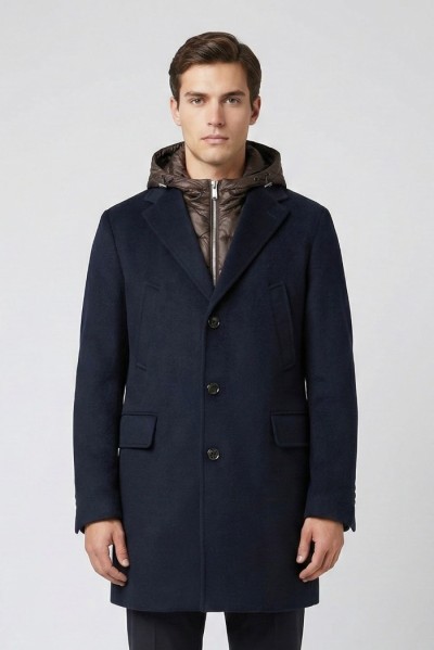 Markup cappotto in panno double con pettorina mk9940616 — 805219040076121_1