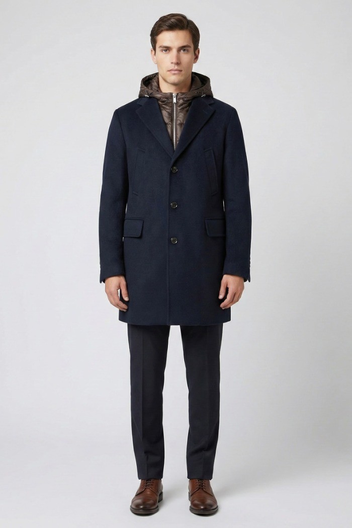 Markup cappotto in panno double con pettorina mk9940616 [5e5b2037]
