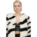 Influencer giacca in ecopelliccia animalier bj2307 [c3541e7f]