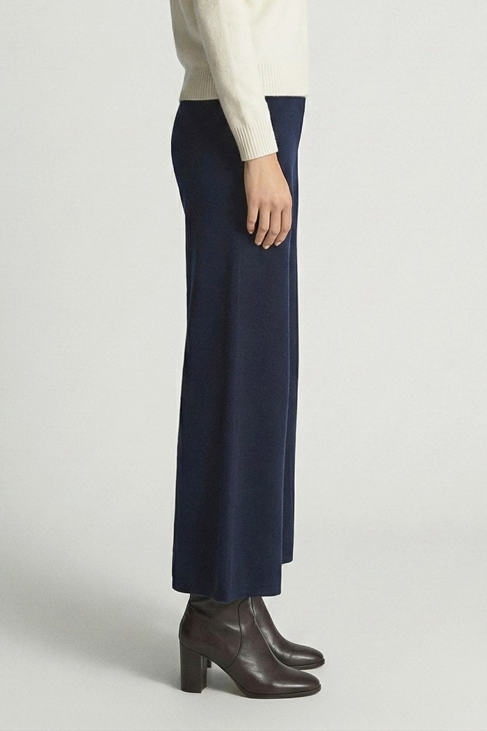 Sheis pantalone palazzo in maglia con riga d52010 [08c4923f]