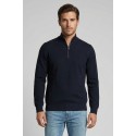 Nerovago lupetto mezza zip in misto viscosa 750002 [6774d21e]