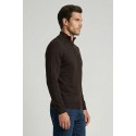 Nerovago lupetto mezza zip in misto viscosa 750002 [7c4e86fe]