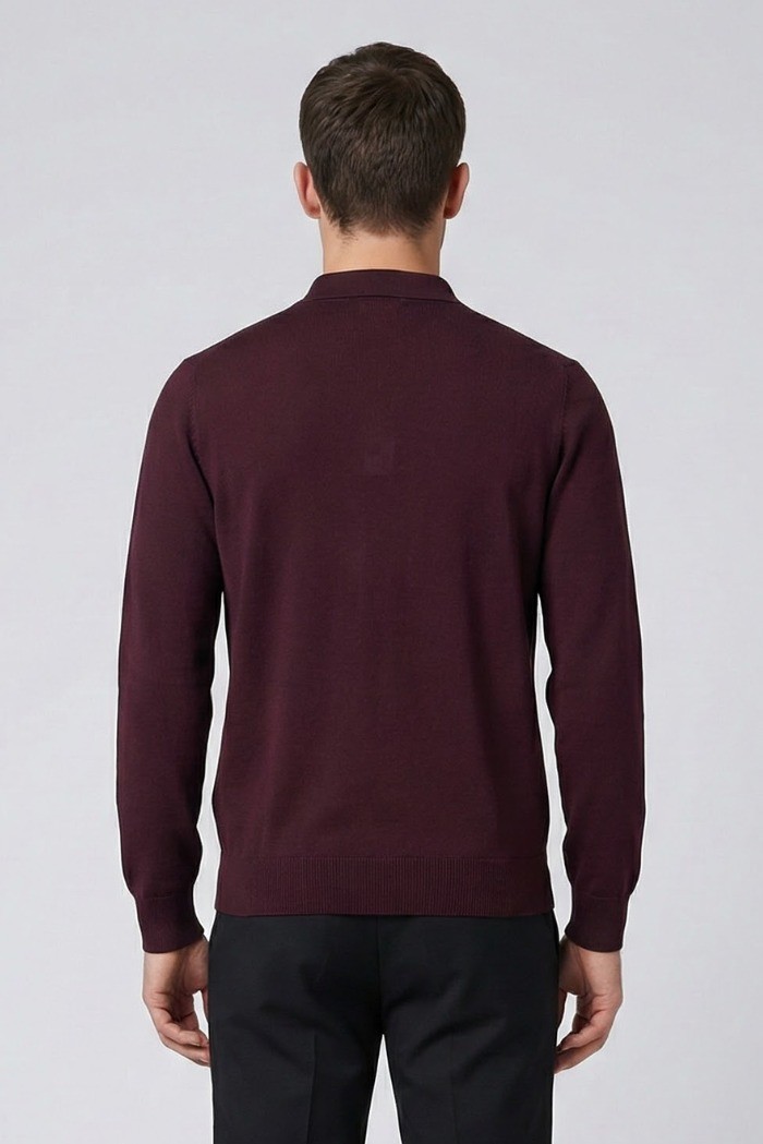 Nerovago maglia polo con bottoni in misto viscosa 750003 [74030d81]