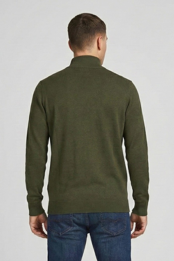 Nerovago lupetto lavorato mezza zip 750102 [032dd2c2]