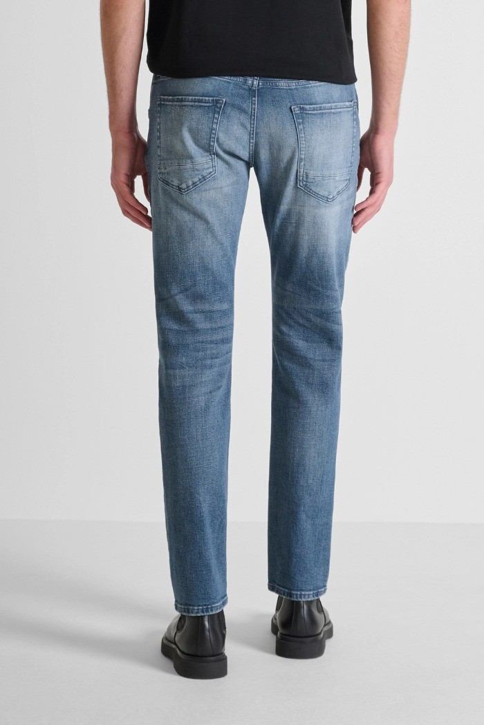 Antony Morato jeans comfort tapered fit in denim malaga blue Kurt mmdt00282-fa750606-w02127 [7eb3cf68]