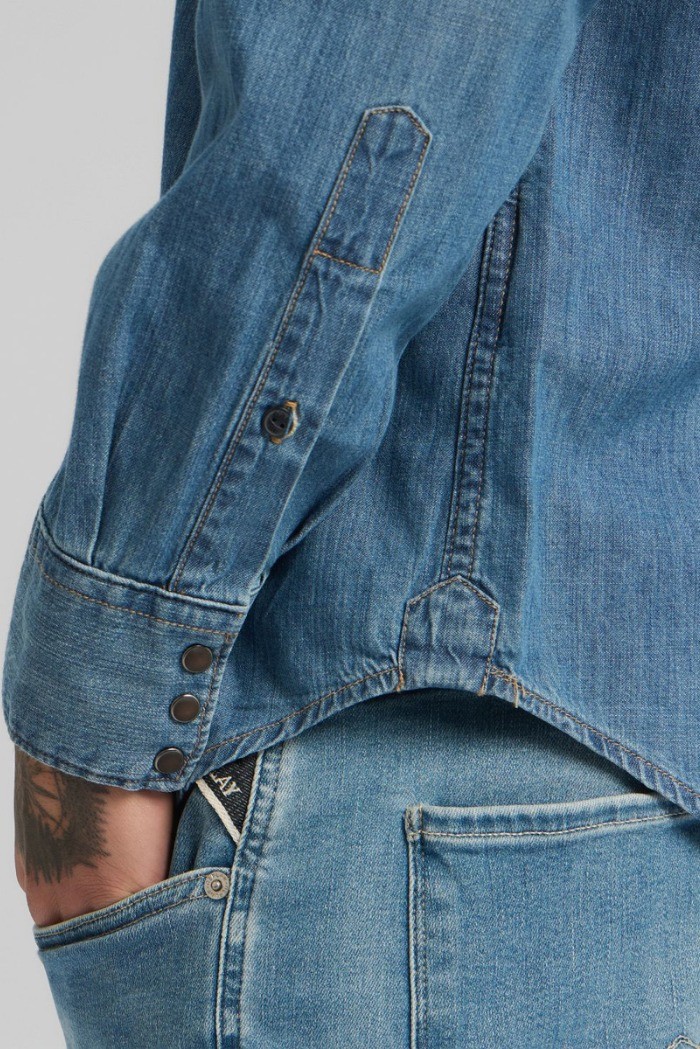 Replay camicia western in denim M4023T.000.26C.94A [5f224fe0]