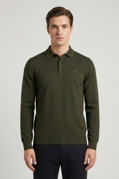 Lumberjack polo in maglia con logo ricamo 102217742 — 805219040077666_2