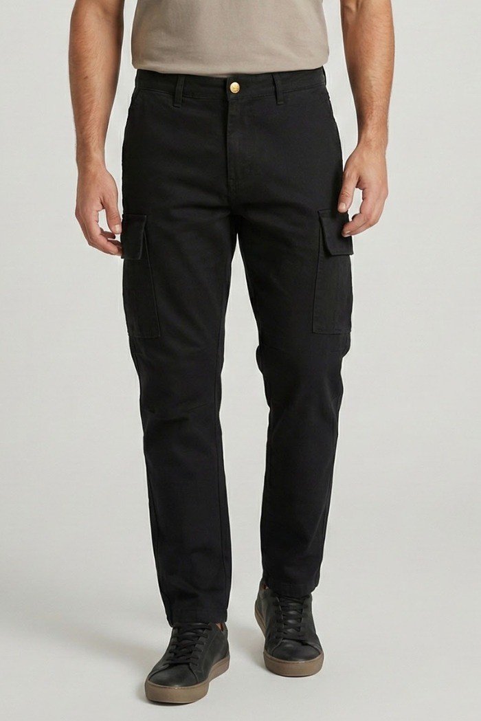 Galerie pantalone cargo in canvas cotone mp406-a [249c2ad6]