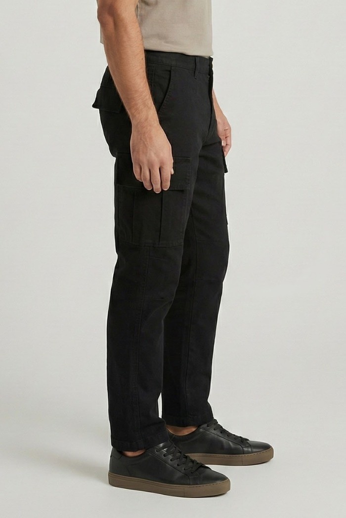 Galerie pantalone cargo in canvas cotone mp406-a [fdba69db]