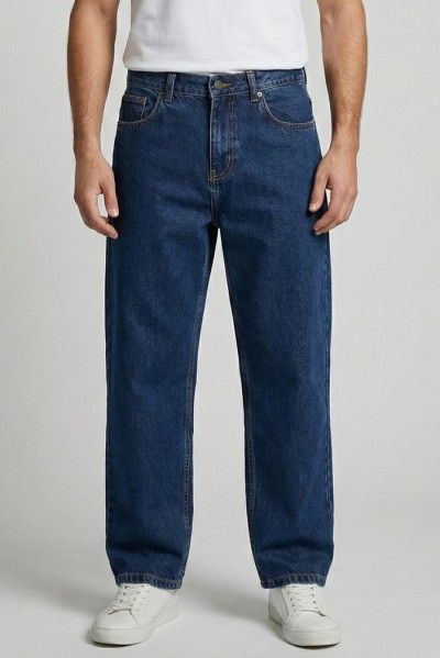 Londinese jeans baggy fit in denim di cotone Ld73-308c m49416 — 805219040077376_1