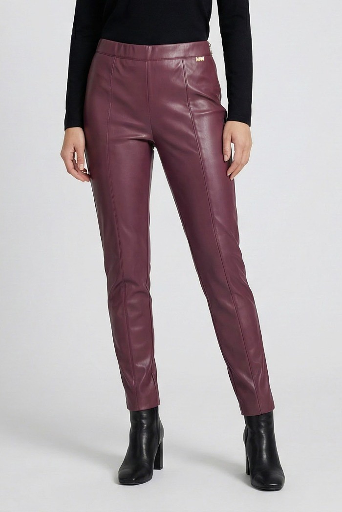 Markup pantalone in ecopelle con zip sul fondo mw9650116 [8f77296e]