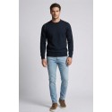 Nerovago maglia girocollo con inserti e toppe 750392 [2a27b799]