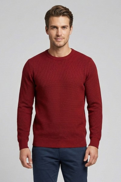 Nerovago maglia girocollo con lavorazione links 750141 — 805219040076487_2