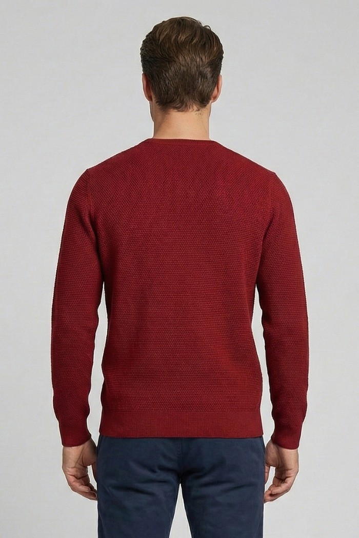 Nerovago maglia girocollo con lavorazione links 750141 [e4d54fa9]