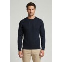 Nerovago maglia girocollo punto treccia sul davanti 750041 [1c4ffd3e]