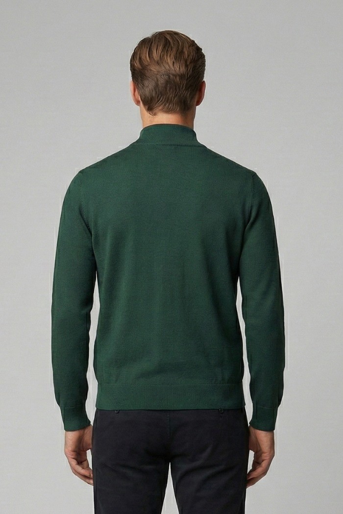 Nerovago cardigan in misto viscosa con zip 750006 [a4cd6aac]