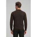 Nerovago maglia girocollo con lavorazione a quadri 750151 [ae7b9653]