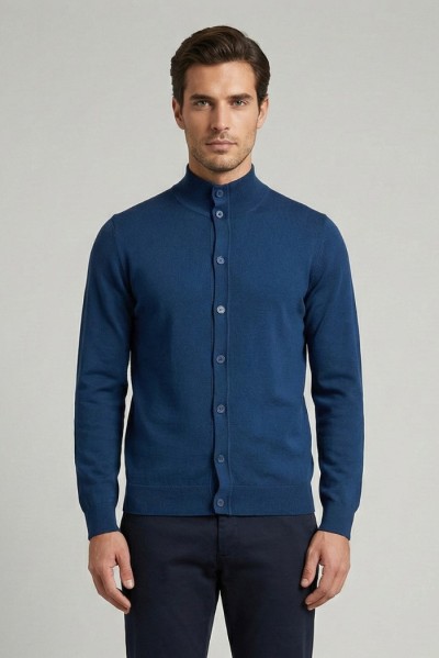 Nerovago cardigan a bottoni in misto viscosa 750026 — 805219040076511_4