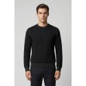 Nerovago maglia girocollo in misto viscosa con contrasti 750051 [f547900f]