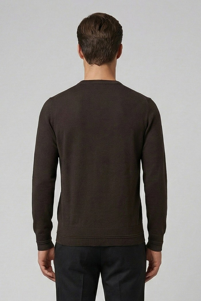 Nerovago maglia girocollo in misto viscosa con lavorazione a rombi 750091 [36431e24]