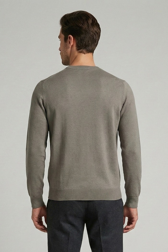 Nerovago maglia girocollo in misto viscosa con lavorazione a quadri 750161 [532a5d77]