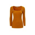 Influencer maglia con scollo quadrato e bottoni gioiello h98679 [5ba157a5]