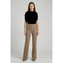 Fracomina pantalone bootcut con vita alta fr25wva014w80501 [ee176934]
