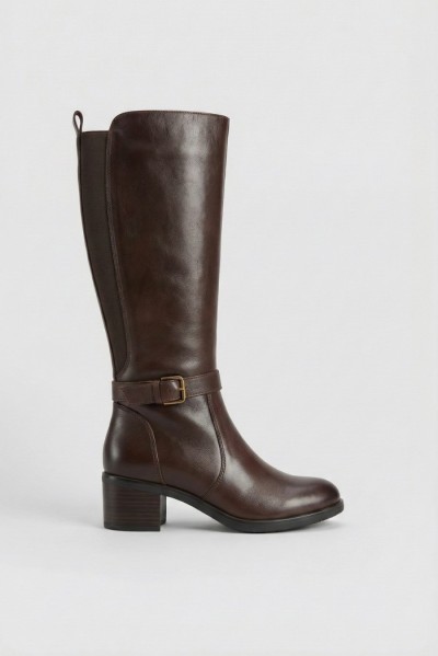 Riposella stivale in pelle con fibbia e zip Aida/wb02bx — 805219040076477_1