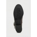 Riposella stivale in pelle con fibbia e zip Aida/wb02bx [3b0febc7]