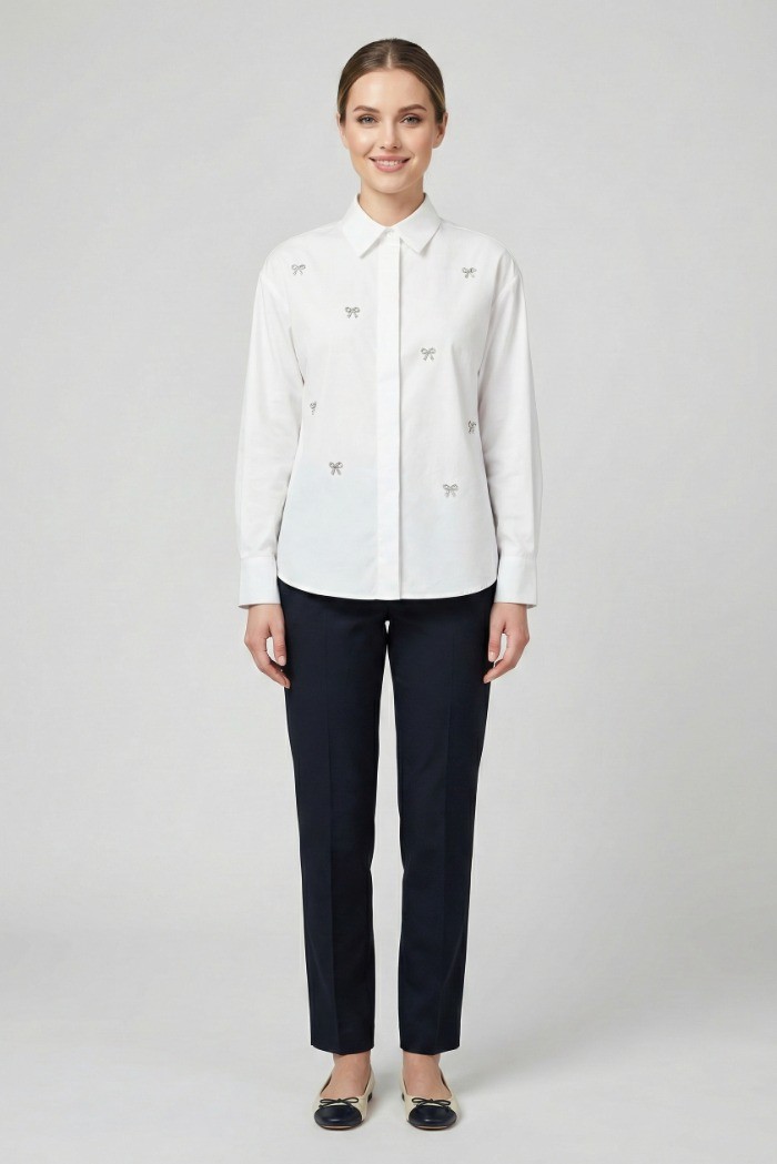 Maidoma camicia in misto cotone con charme ai26f579/ca9058 [cf99c8d3]