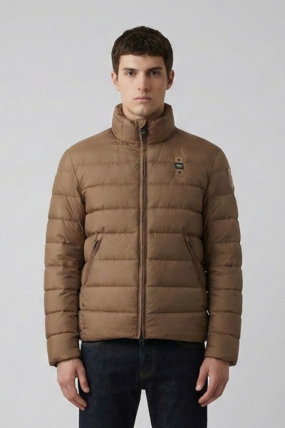 Blauer piumino con collo alla coreana Austin 25wbluc03088-006047 — 805219040077746_1