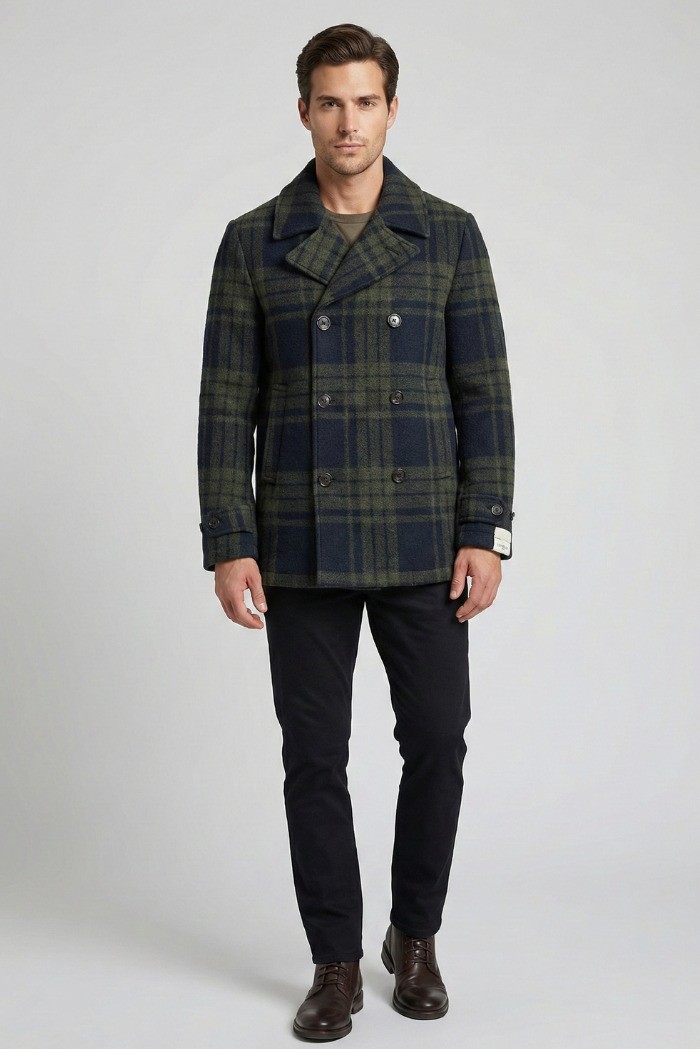 Markup peacoat in panno check MK9940615 [12e85587]