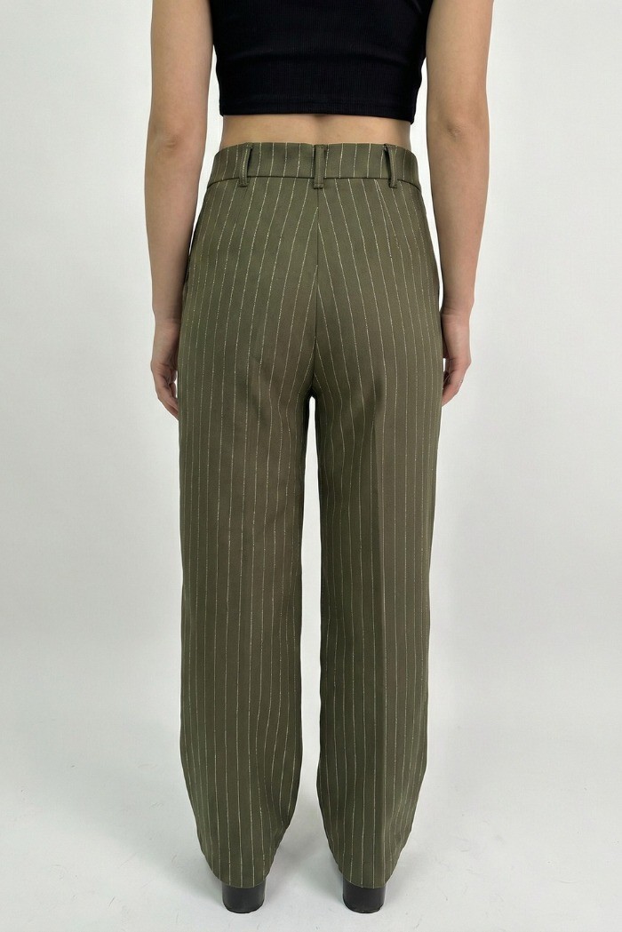 PDK pantalone gessato in flanella twill 052183 [d94d16e9]