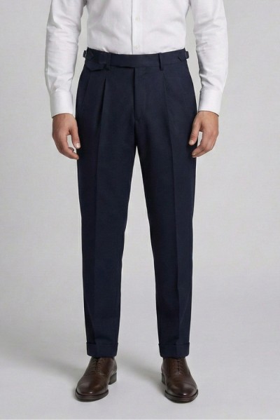 Markup pantalone in flanella con doppia pince MK9950150 [846bbfb8]