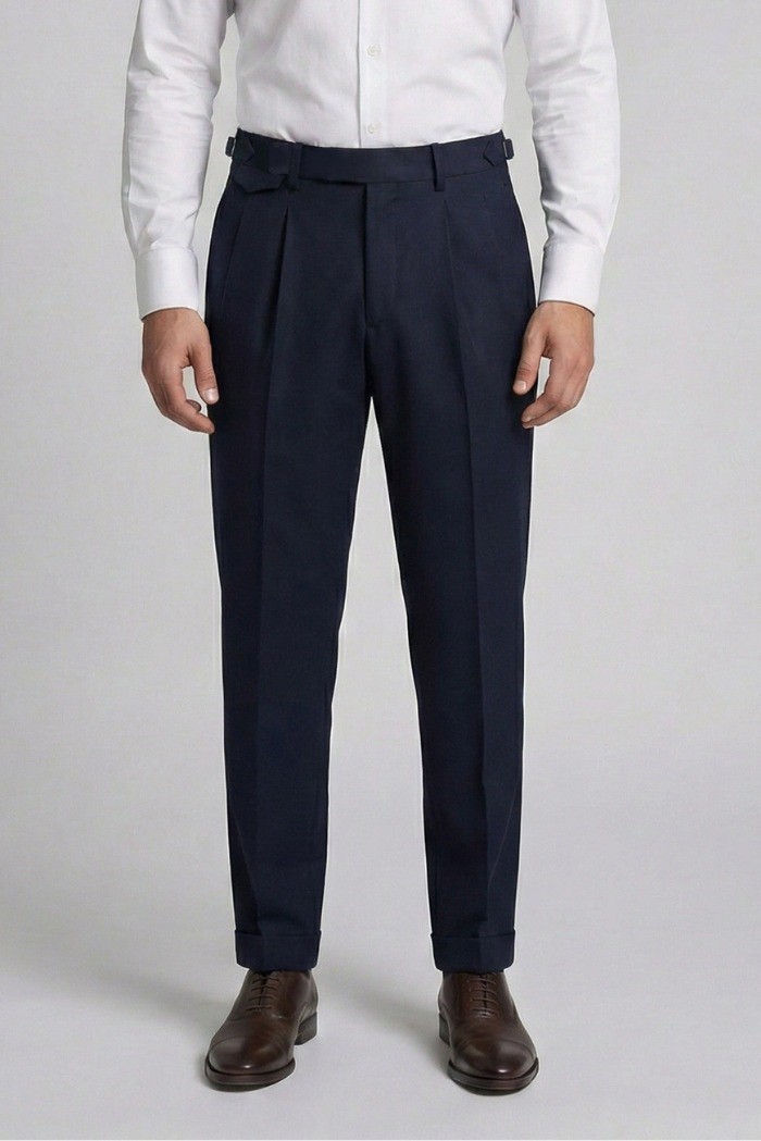 Markup pantalone in flanella con doppia pince MK9950150 [846bbfb8]
