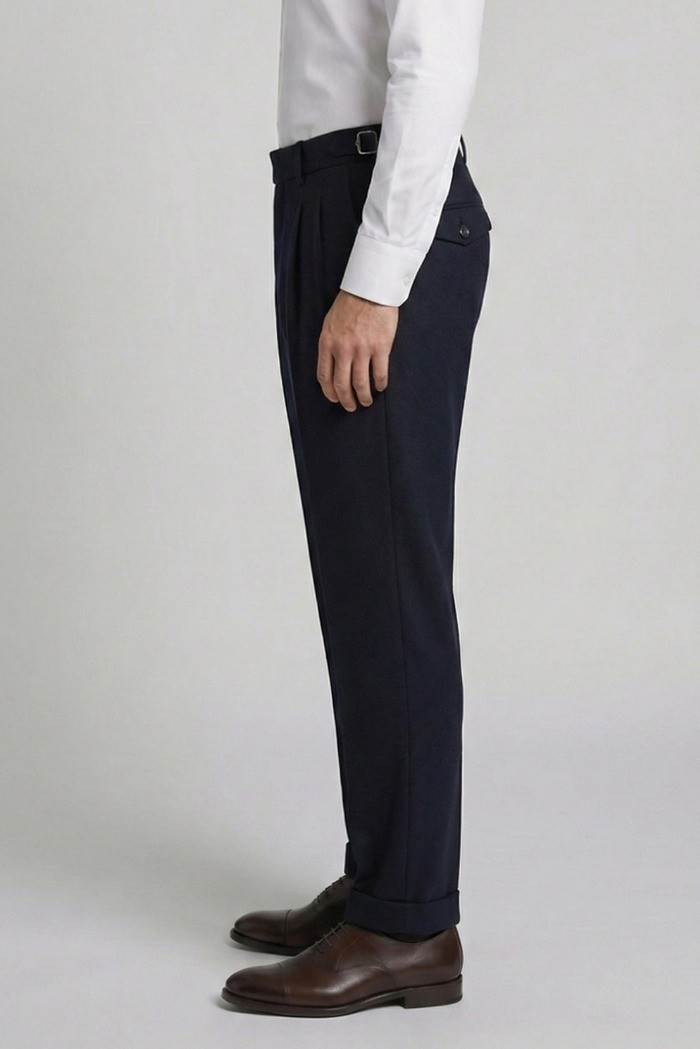 Markup pantalone in flanella con doppia pince MK9950150 [5d4dfcb5]