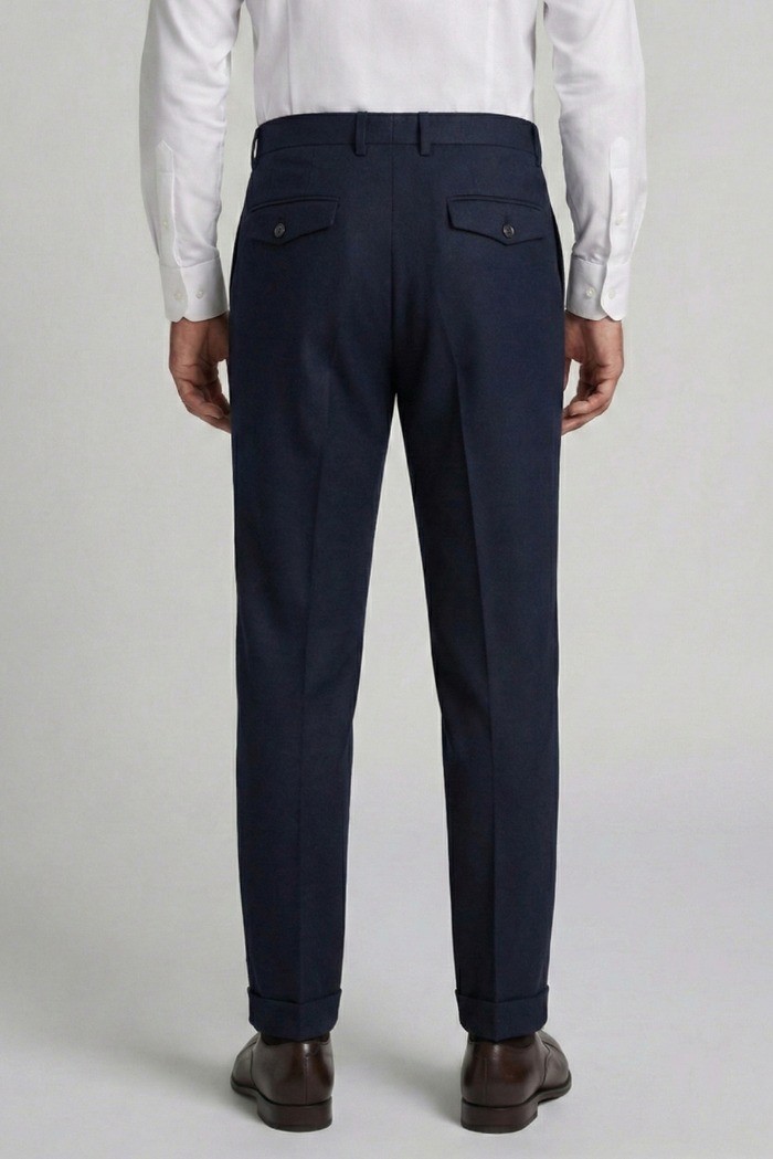 Markup pantalone in flanella con doppia pince MK9950150 [ea503db1]