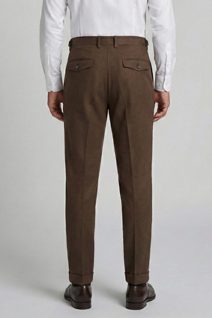 Markup pantalone in flanella con doppia pince MK9950150 [284c2a5c]