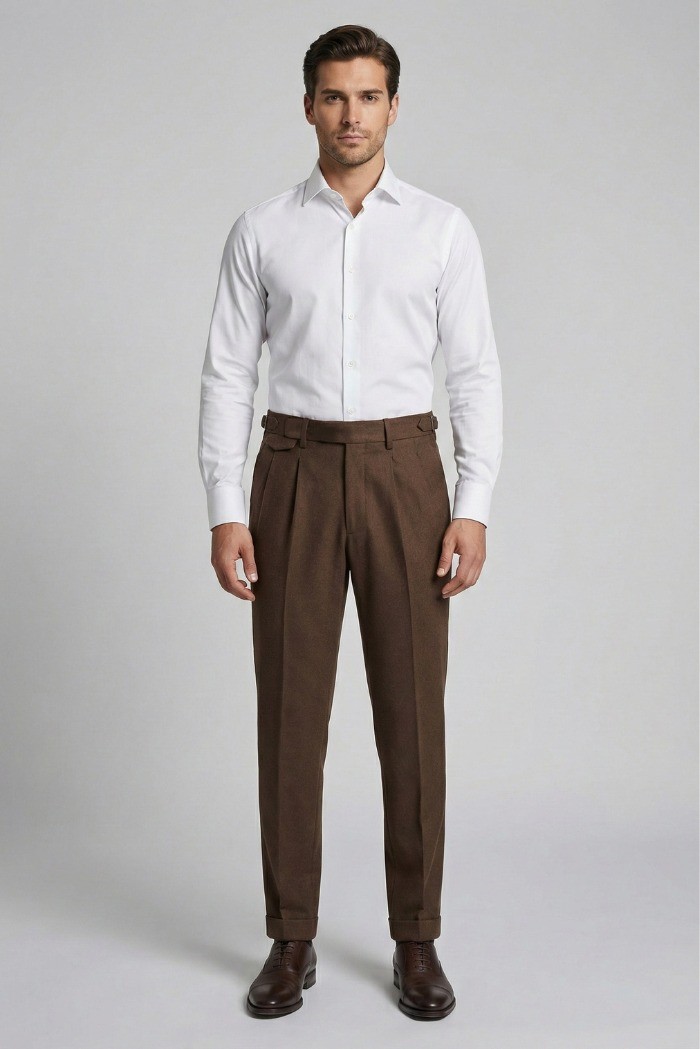 Markup pantalone in flanella con doppia pince MK9950150 [0cea0279]