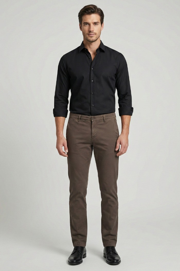 Four.ten Industry pantalone chino in cotone elasticizzato T901-100127 [7016b9ad]