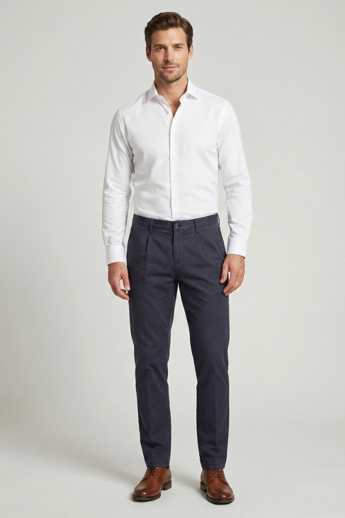 Four.ten Industry pantalone chino in cotone elasticizzato T9132-100127 [523f0e2c]