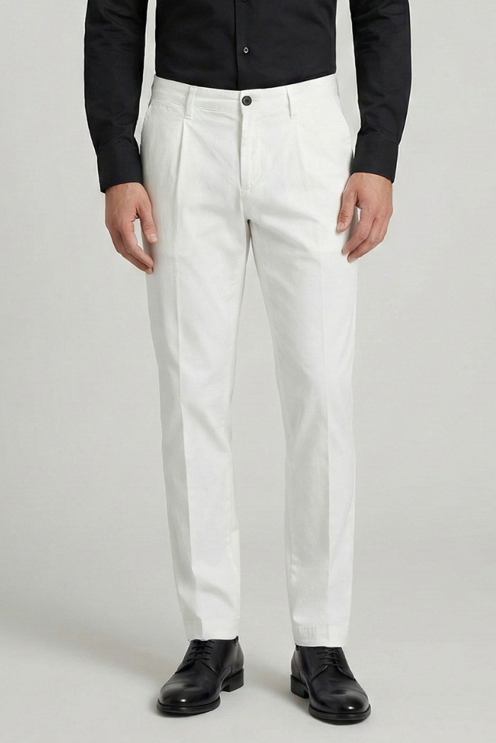 Four.ten Industry pantalone chino in cotone elasticizzato T9132-100127 [e57bfd66]