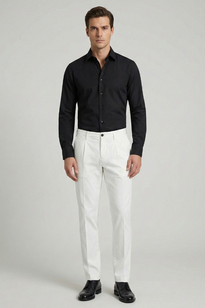 Four.ten Industry pantalone chino in cotone elasticizzato T9132-100127 [8b407f6f]