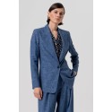 Fracomina blazer regular monopetto in fantasia Principe di Galles fr26sj2001w645o2 [323d59ce]