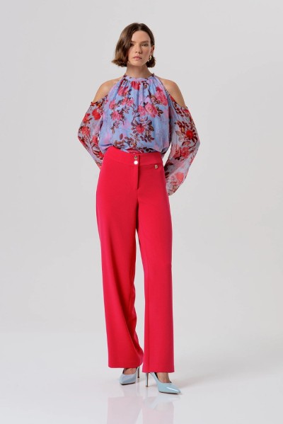 Fracomina pantalone flare a palazzo fr26sv3002w83001 — 805219040077901_1