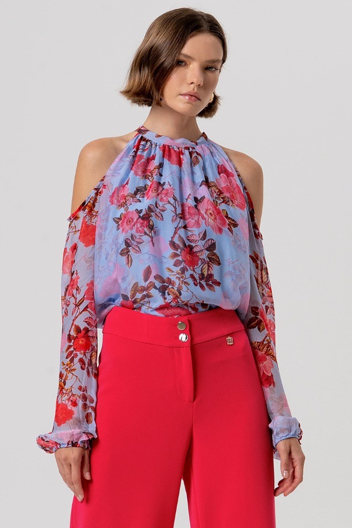 Fracomina pantalone flare a palazzo fr26sv3002w83001 [9c281c6f]