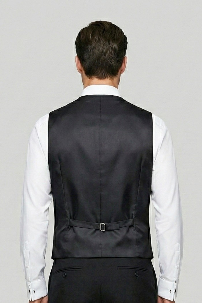 Privat Fashion abito con petto in raso e gilet monetraso-ab212/3p [6ab480e3]